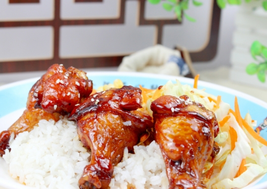 可乐鸡腿饭